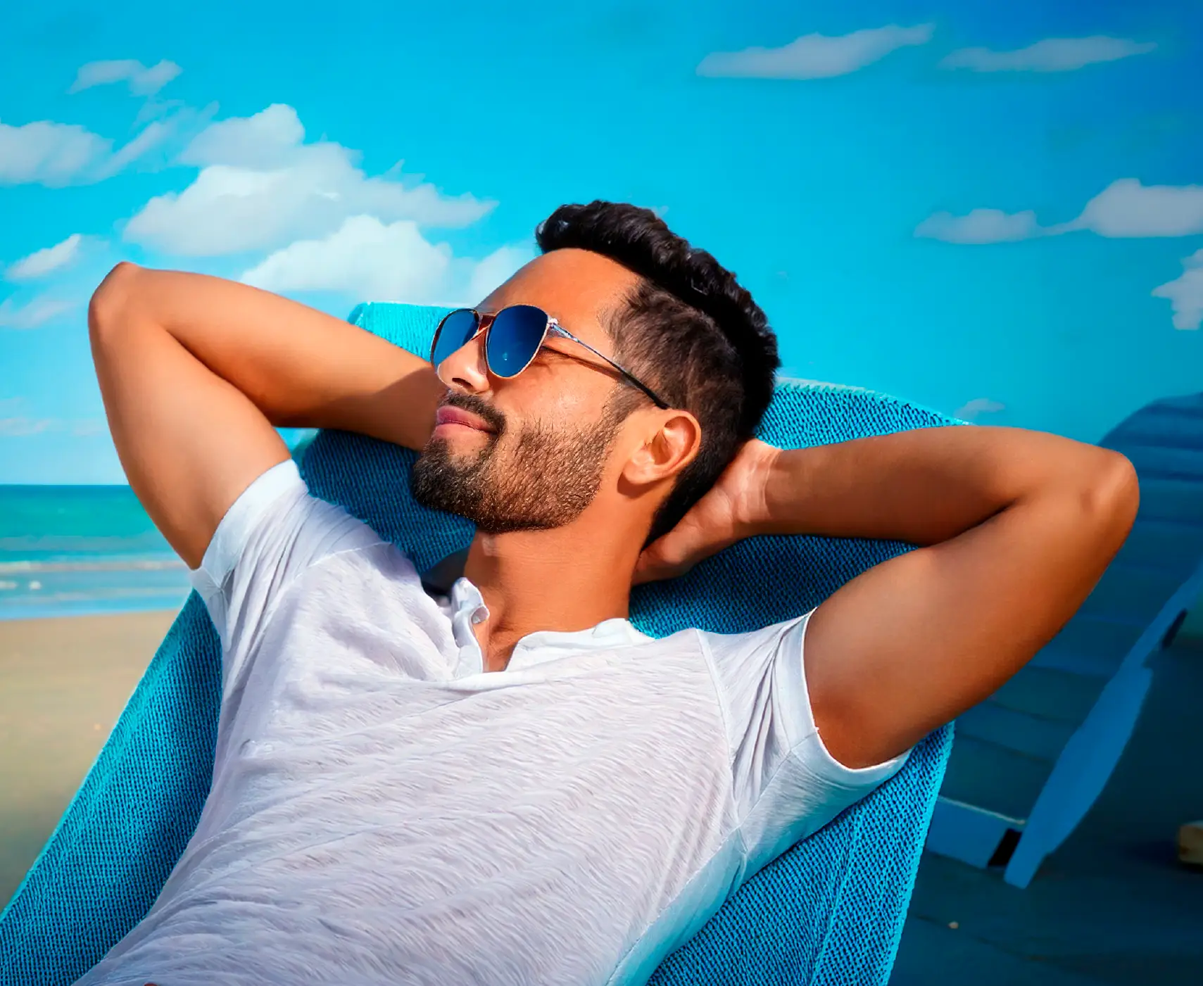 Hombre descansando 
