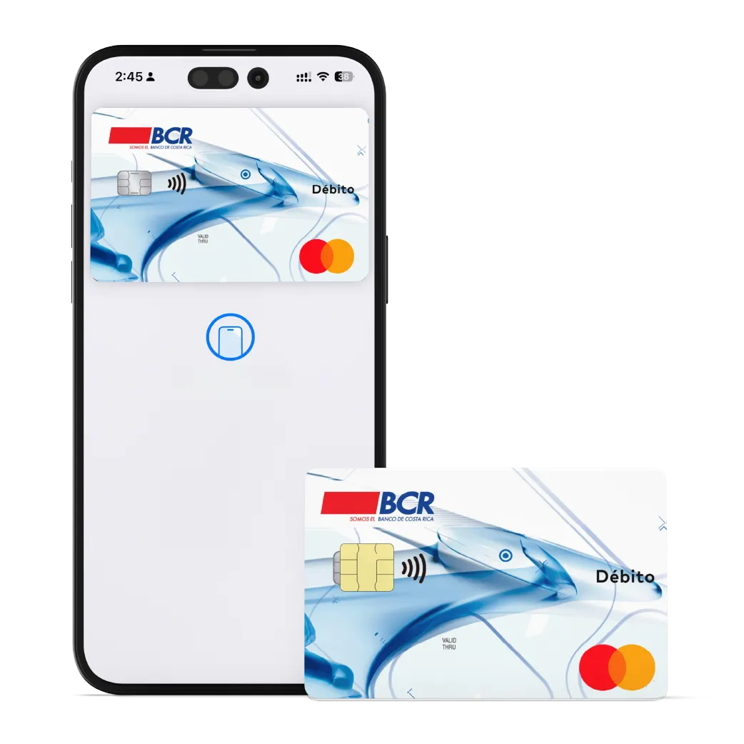 Tarjeta de débito Mastercard compatible con pagos digitales