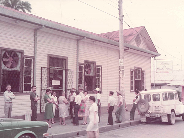 1985 oficina de BCR en Turrialba