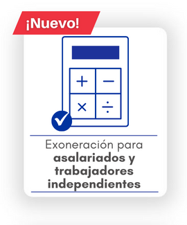 Exoneración para asalariados y trabajadores independientes