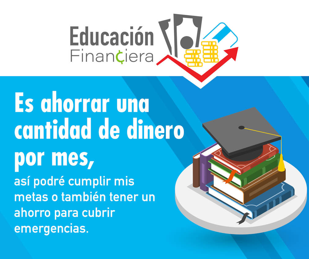 Es ahorrar una cantidad de dinero por mes