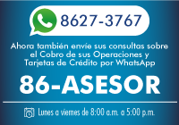 Banner Número Whatsapp Asesor: Marque 86173767