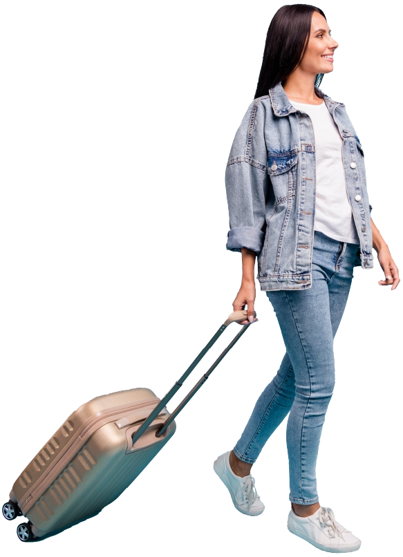 Mujer viajando