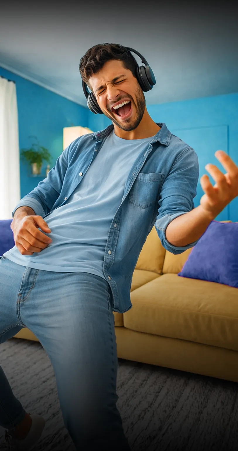 Hombre sosteniendo granos de café