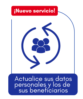 Actualice sus datos personales y los de sus beneficiarios