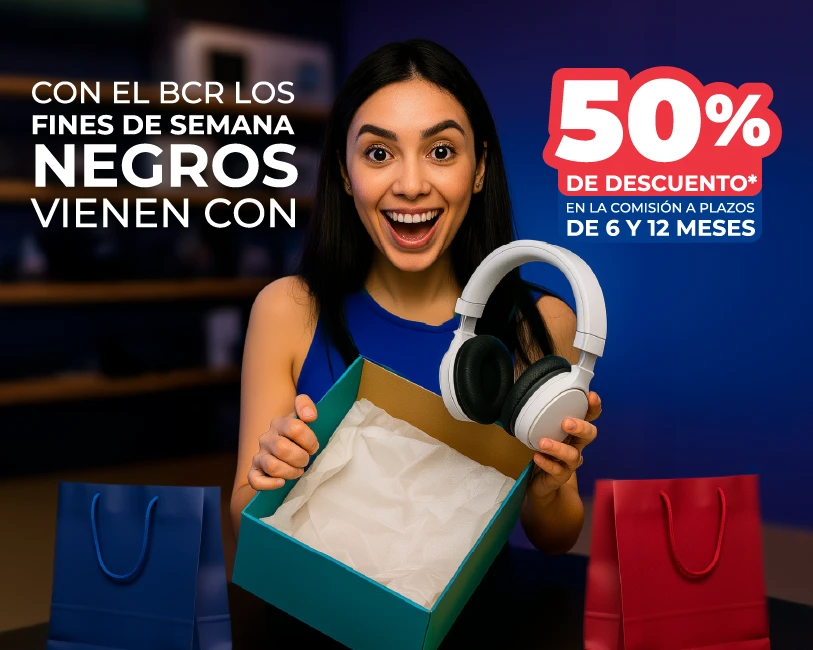 ¡Gana hasta un 45% de cashback con tu tarjeta BCR  Mastercard!