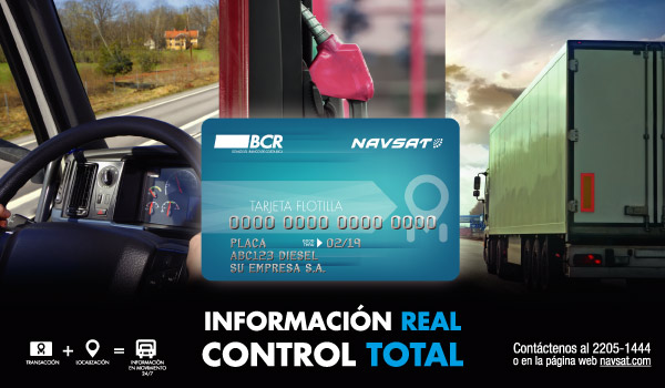 Conozca los beneficios de la Tarjeta BCR Navsat