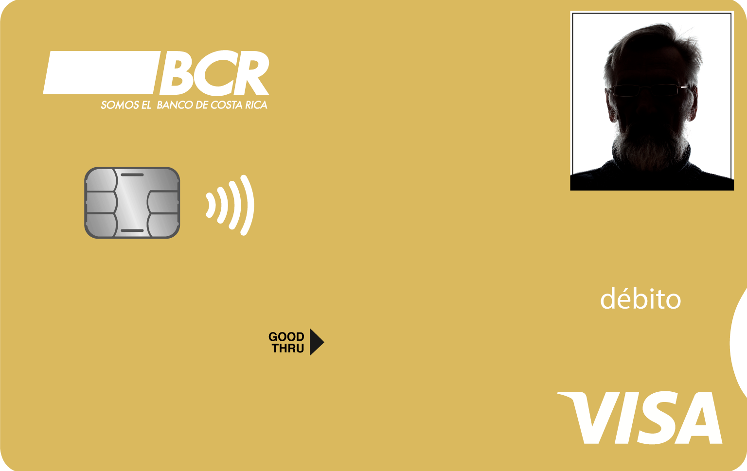 Imagen de la tarjeta de débito Visa Pensionados