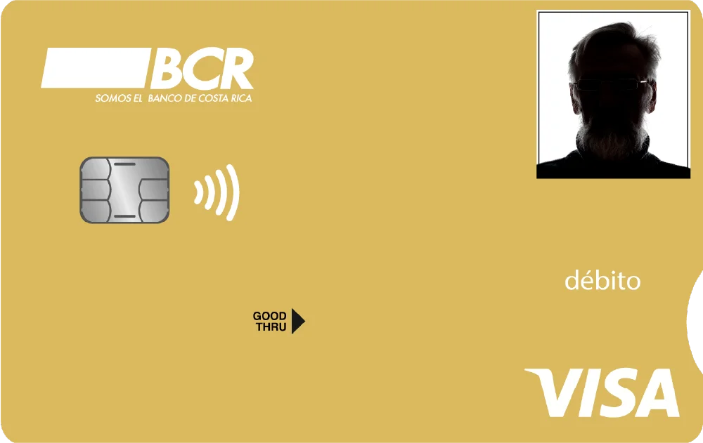 Tarjeta en color dorado claro