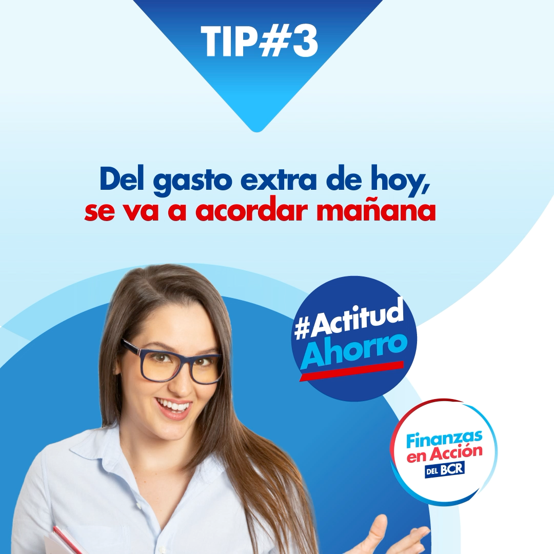 Del gasto extra hoy, se va acordar mañana. Antes de una compra siempre pregúntese: ¿Realmente lo necesito? ¿O puedo ahorrar ese dinero para un propósito mejor?