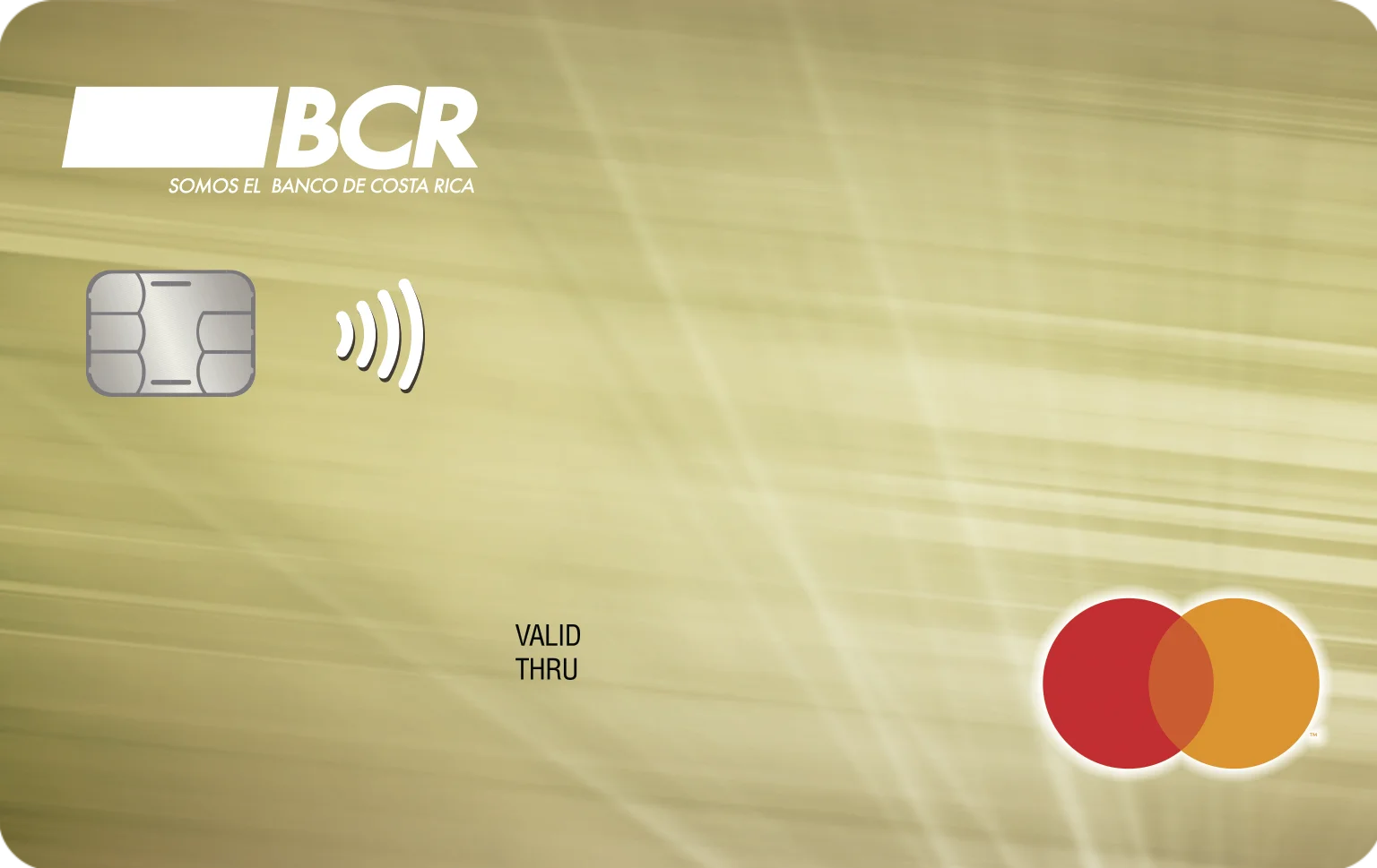 Imagen de la tarjeta débito Mastercard Oro