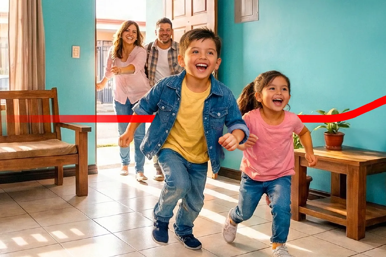 Pareja saliendo de viaje con su préstamo de consumo